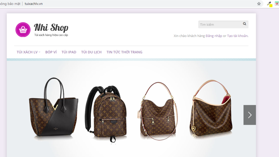 các trang web bán túi sách - nhishop