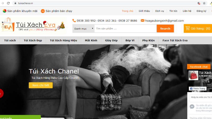 các trang web bán túi xách - eva