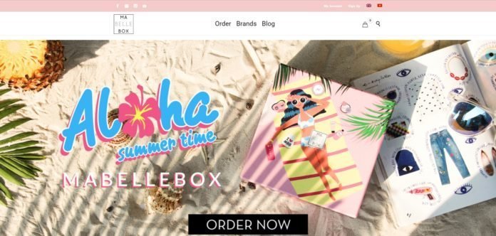 website Ma Belle Box bán mỹ phẩm