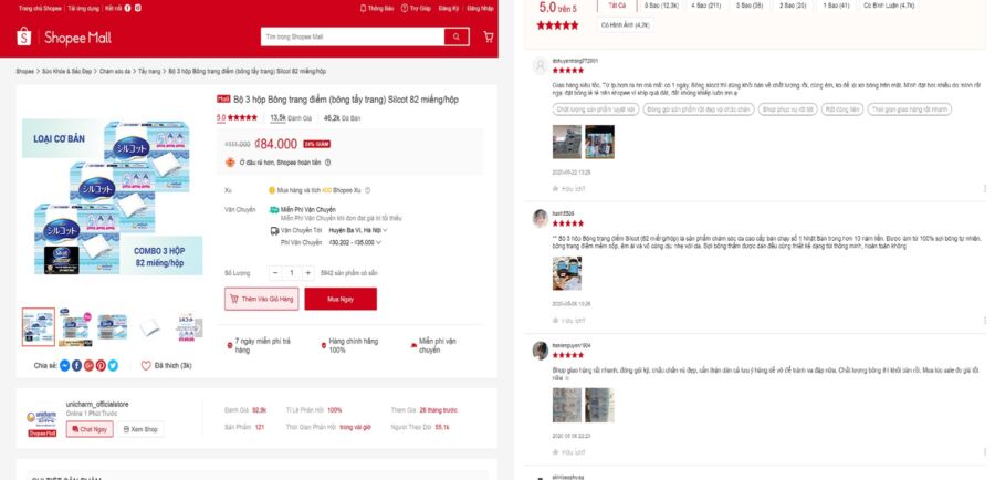 Luôn xem bình luận và đánh giá khi mua hàng trên các web mua bán online