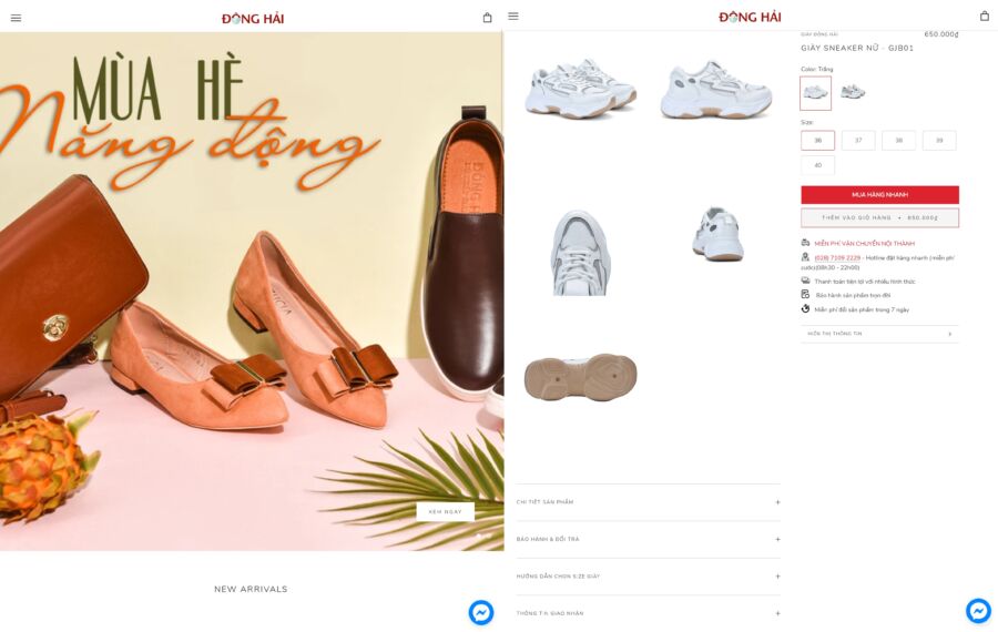 Những trang mua sắm online chuyên về giày dép