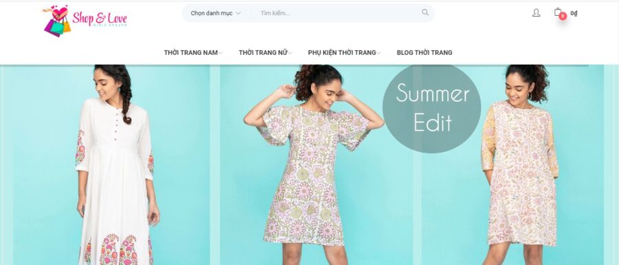 Thiết kế website bán hàng quần áo có hình nền đẹp, liên quan đến web