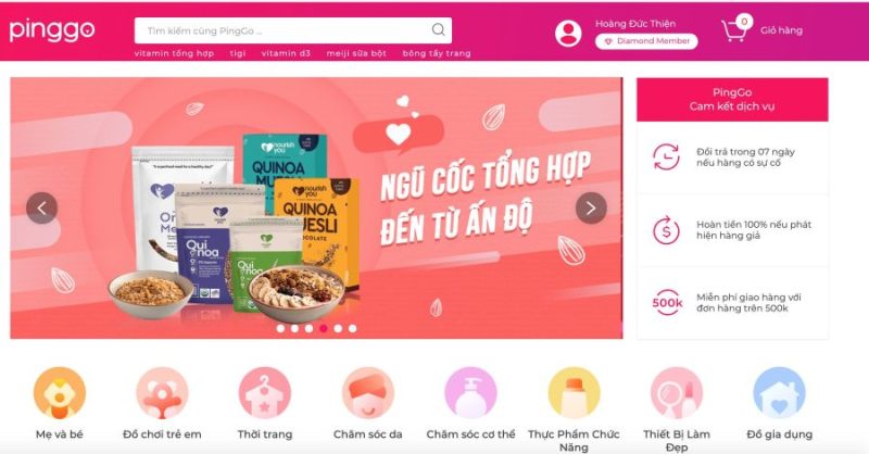 những trang bán hàng online hiệu quả