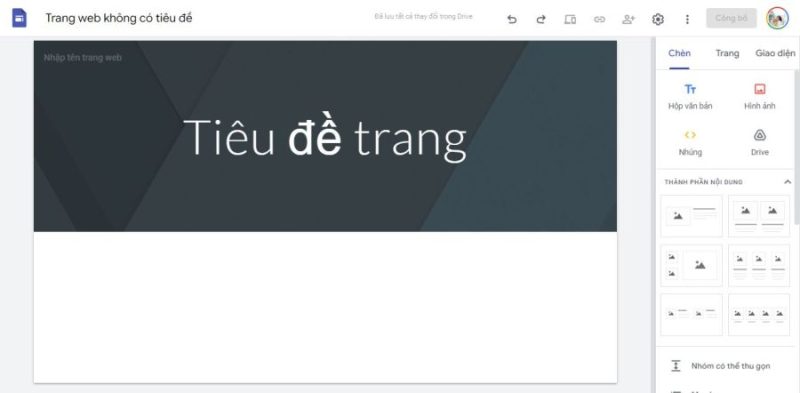 Tạo web bán hàng trên Google